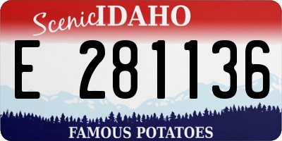 ID license plate E281136