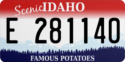 ID license plate E281140