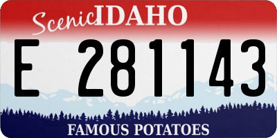 ID license plate E281143