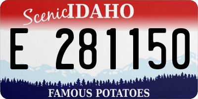 ID license plate E281150