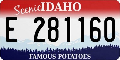 ID license plate E281160