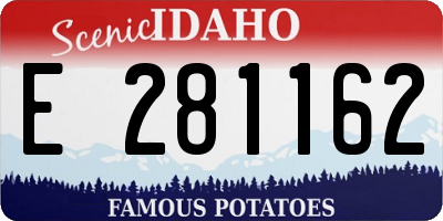 ID license plate E281162