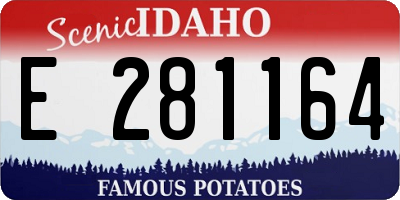 ID license plate E281164