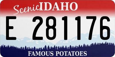 ID license plate E281176