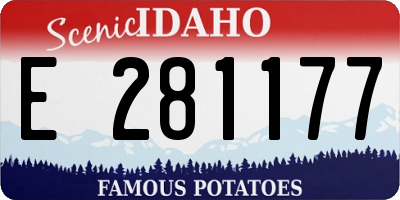 ID license plate E281177