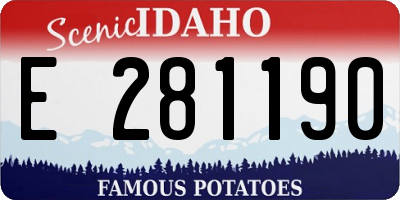 ID license plate E281190