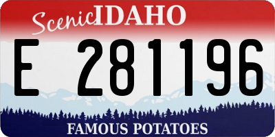 ID license plate E281196