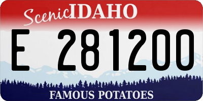 ID license plate E281200