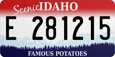 ID license plate E281215