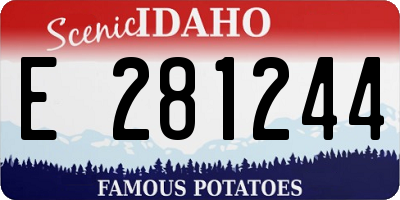 ID license plate E281244
