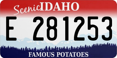ID license plate E281253