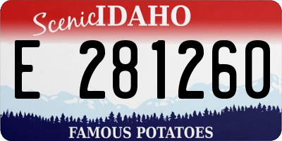 ID license plate E281260