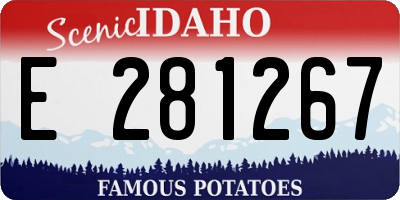 ID license plate E281267