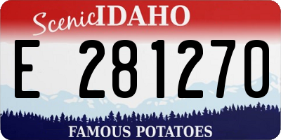 ID license plate E281270