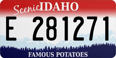ID license plate E281271
