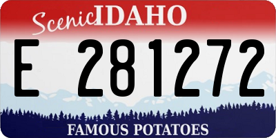 ID license plate E281272