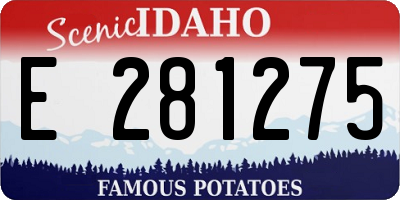 ID license plate E281275