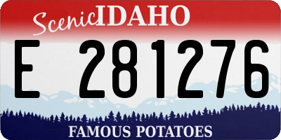 ID license plate E281276