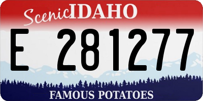 ID license plate E281277