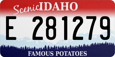 ID license plate E281279