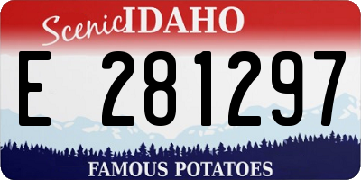 ID license plate E281297