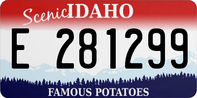 ID license plate E281299