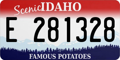 ID license plate E281328