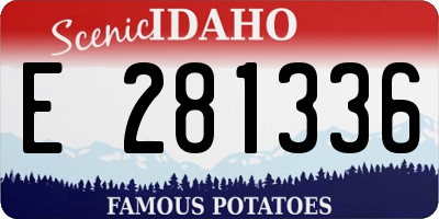 ID license plate E281336