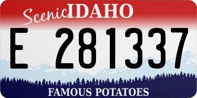 ID license plate E281337