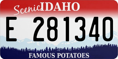 ID license plate E281340