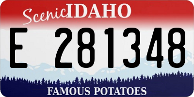 ID license plate E281348