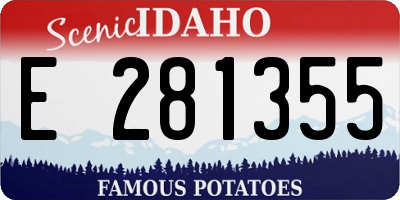 ID license plate E281355