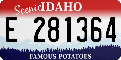 ID license plate E281364