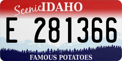 ID license plate E281366