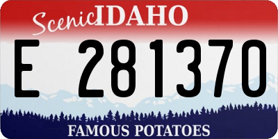 ID license plate E281370