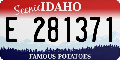 ID license plate E281371