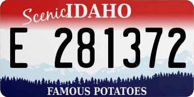 ID license plate E281372