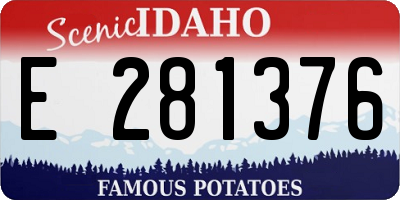 ID license plate E281376