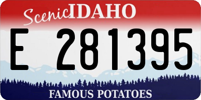 ID license plate E281395