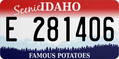 ID license plate E281406