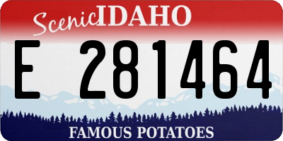 ID license plate E281464