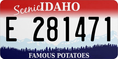 ID license plate E281471