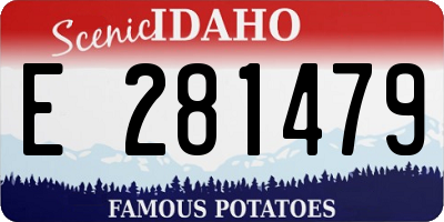 ID license plate E281479