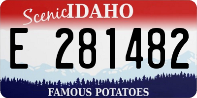 ID license plate E281482