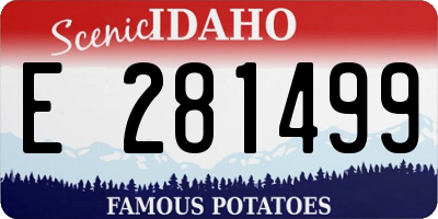 ID license plate E281499