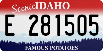 ID license plate E281505