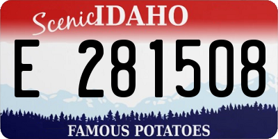 ID license plate E281508