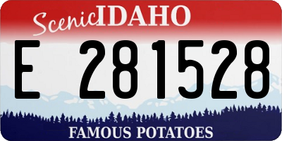 ID license plate E281528