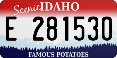 ID license plate E281530