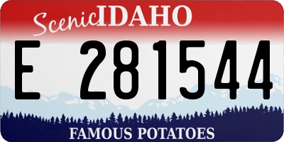 ID license plate E281544